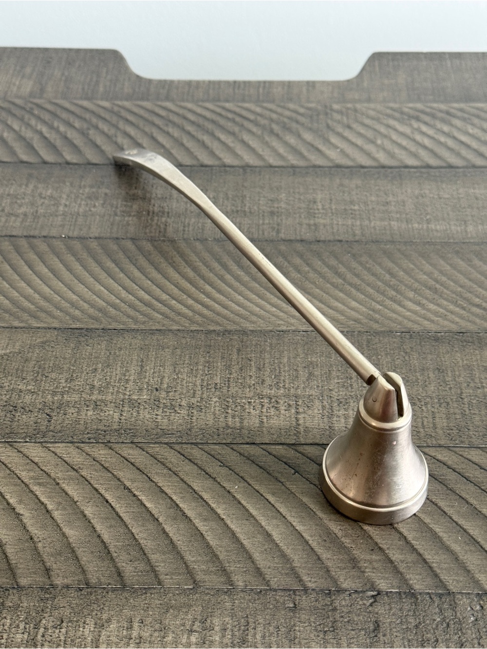Brass Candle Snuffer with Long Handle - Antique Finish